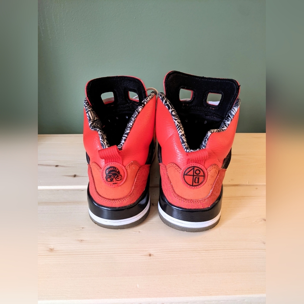 Men's Nike Air Jordan Spizike New York Orange Sneakers Size 9.5 - Picture 3 of 8